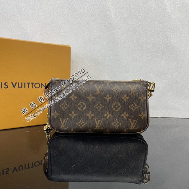 LV路易威登2023专柜新款M82766 老花Pochette Accessoires手袋 ydh5309